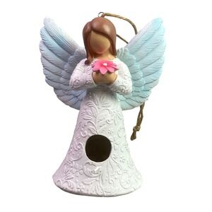 Angel Birdhouse Garden Decor‎ Flower Wings Hanging Outdoors
